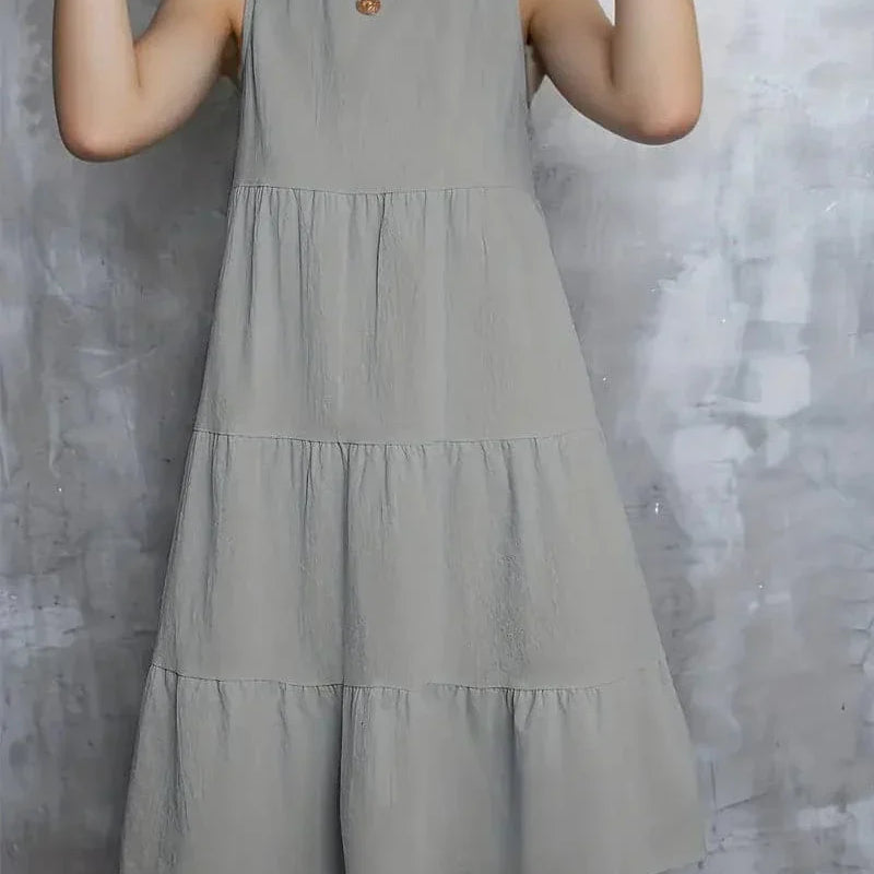 Luisa - Vestido holgado de cuello redondo