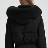 Chaqueta acolchada ajustada con cintura corta