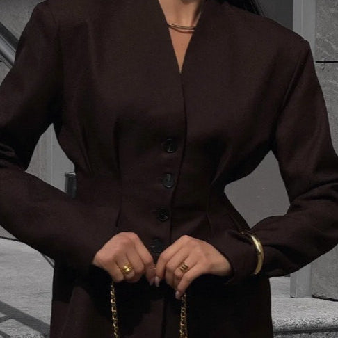 Elegante blazer de manga larga