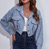 Chaqueta de pana con cintura ajustada