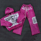 Sudadera con capucha urbana con bloques de color y diamantes de imitación