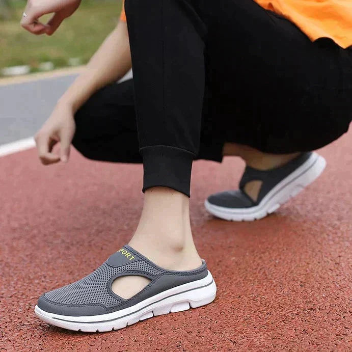 Zapatos sin cordones para mujer: malla transpirable, ajuste ergonómico, comodidad para el día a día.