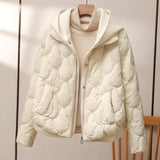 Chaqueta acolchada elegante, aislante, versátil y acogedora para mujer.