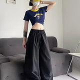 Pantalones cargo casuales con cinturilla elástica deportiva
