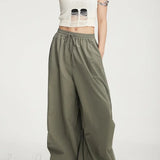 Pantalones cargo casuales con cinturilla elástica deportiva