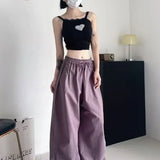 Pantalones cargo casuales con cinturilla elástica deportiva