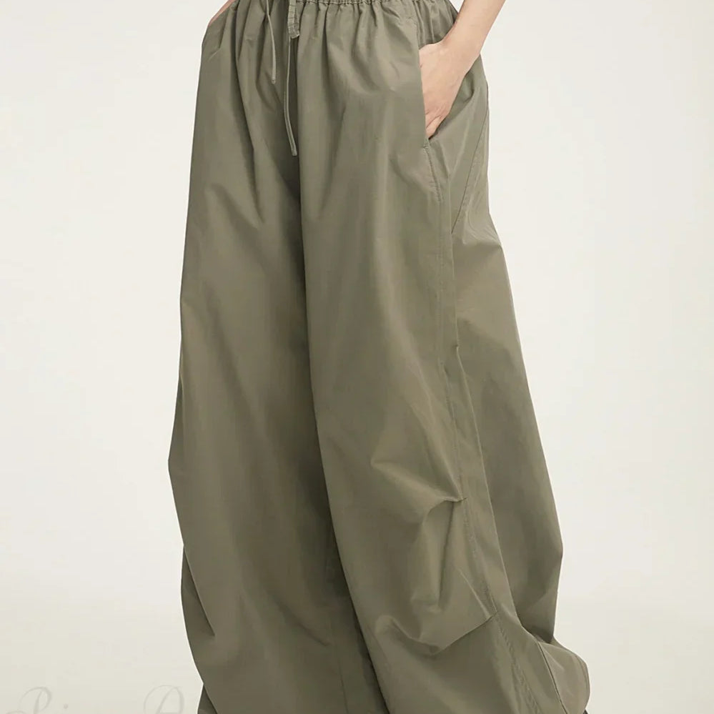 Pantalones cargo casuales con cinturilla elástica deportiva