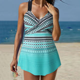Conjunto tankini corto deportivo de dos piezas