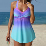 Conjunto tankini corto deportivo de dos piezas