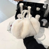 Bolso de hombro plisado de moda en piel sintética para otoño-invierno