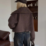 Chaqueta de corte relajado con solapas