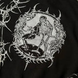 Sudadera con capucha retro extragrande personalizada