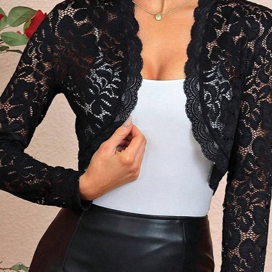 Chaleco de encaje de crochet