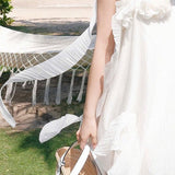 Vestido largo elegante, ajustado y sin espalda con estampado floral 3D