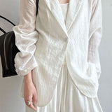 Blazer ligero con efecto lino