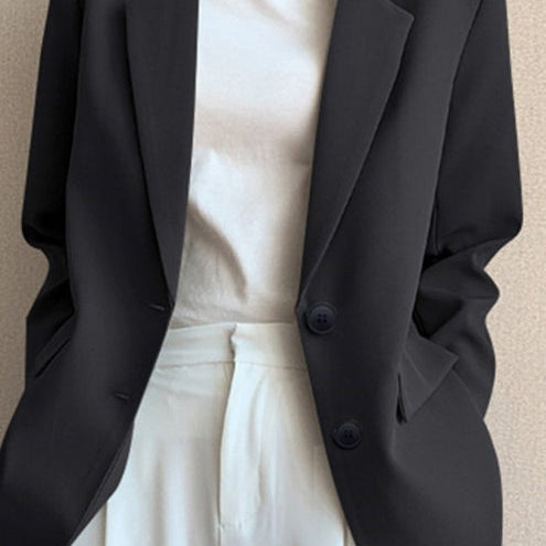 Blazer retro chic de gran tamaño