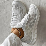 Zapatillas deportivas para mujer – Malla transpirable – Suela acolchada – Ajuste cómodo e informal