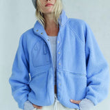Chaqueta ligera de sherpa informal