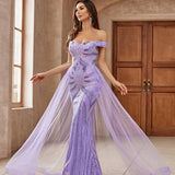Sama - El vestido largo con hombros descubiertos