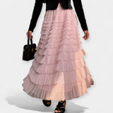Kristýna - Falda Elegante con Detalle Decorativo de Tul