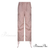 Pantalones cargo de pierna ancha al estilo de los años 2000