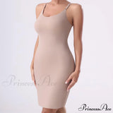 Encantador vestido midi básico de punto acanalado