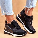 Zapatillas deportivas para mujer - Diseño deportivo elegante - Transpirables con suela cómoda - Cierre con cordones