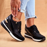 Zapatillas deportivas para mujer - Diseño deportivo elegante - Transpirables con suela cómoda - Cierre con cordones
