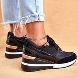 Zapatillas deportivas para mujer - Diseño deportivo elegante - Transpirables con suela cómoda - Cierre con cordones