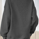 Sudadera casual con media cremallera