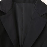 Blazer de talle alto con cuello en V