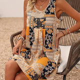 Eri - Precioso vestido sin mangas con un patrón inusual.
