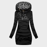 Helena - Vestido de suéter con diseño de corazón