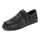 Mocasines casuales para hombre - Ajuste cómodo - Diseño ligero - Tejido transpirable - Estilo sin cordones