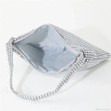 Clutch de noche con brillantes diamantes de imitación, bandolera de diamantes, clutch de boda