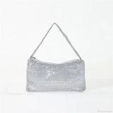Clutch de noche con brillantes diamantes de imitación, bandolera de diamantes, clutch de boda