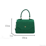 Bolso bandolera azul estilo coreano para debajo del brazo