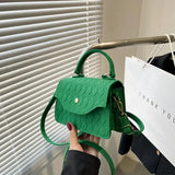 Bolso bandolera azul estilo coreano para debajo del brazo