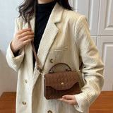 Bolso bandolera azul estilo coreano para debajo del brazo