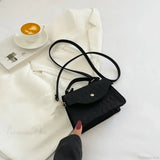 Bolso bandolera azul estilo coreano para debajo del brazo