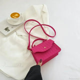 Bolso bandolera azul estilo coreano para debajo del brazo
