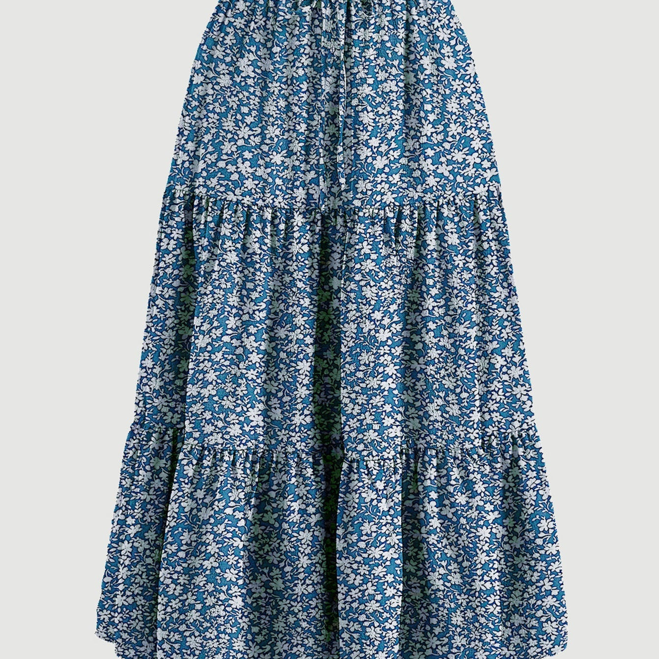 Elegante falda larga floral para mujer: estilo fluido y femenino.