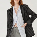 Blazer casual de rayas