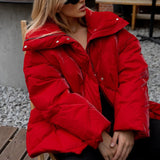 Chaqueta de algodón acolchada de gran tamaño