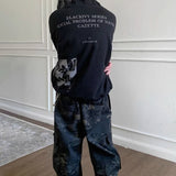 Sudadera con capucha y cremallera de estilo gótico punk