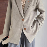 Blazer oversize con solapa moteada
