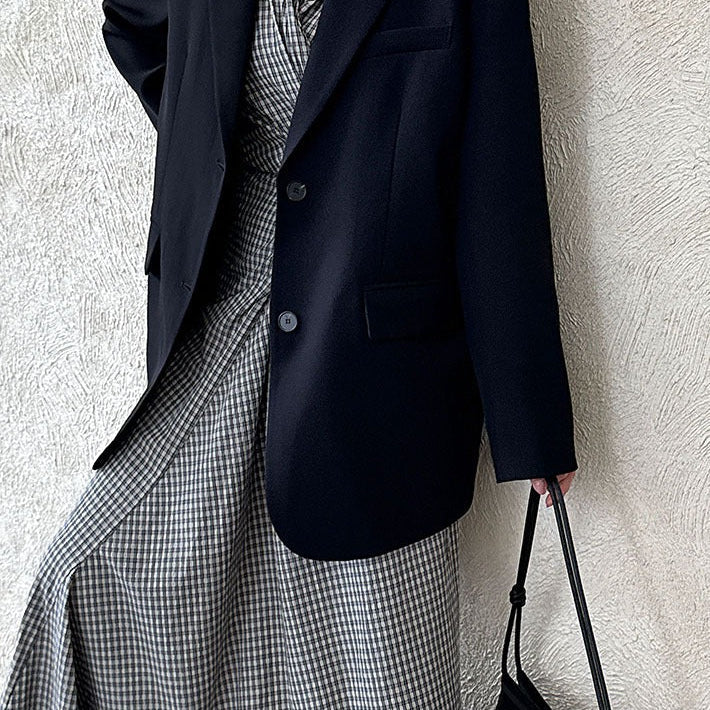 Blazer con espalda abierta y corte relajado