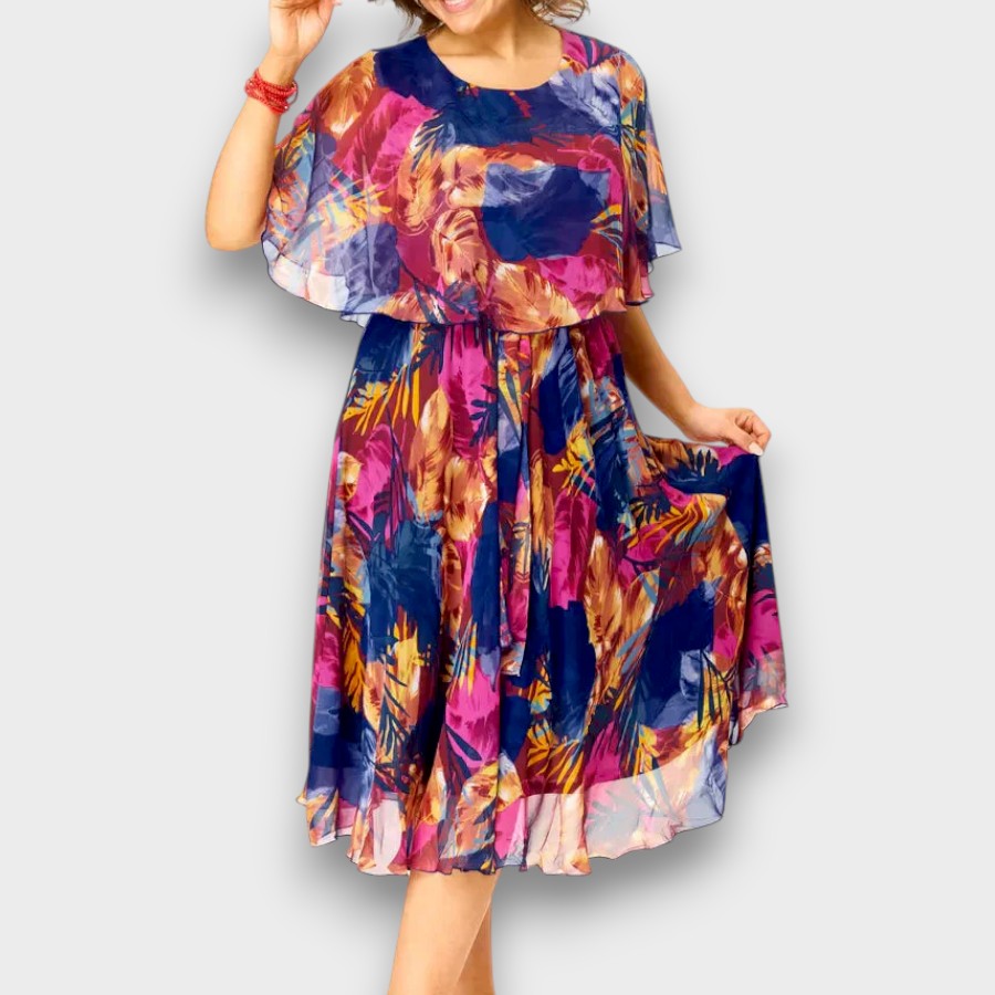 BARBARA - VESTIDO DE CHIFFON CÓMODO