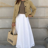 Chaqueta vintage de ante con solapas