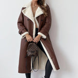 Abrigo polar reversible con cuello alto